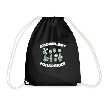 Jardin de cactus - Sac de sport léger - noir - Devant