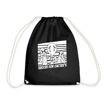 Ballon de jardin de cactus - Sac de sport léger - noir - Devant