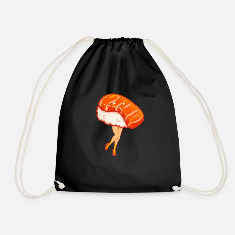 Sushi - Drawstring Bag - black