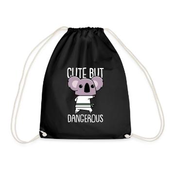Taekwondo Koala Taekwondo Mama - Drawstring Bag - black - Front