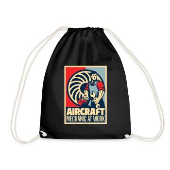 Mécanicien d’aéronefs - Sac de sport léger - noir - Devant