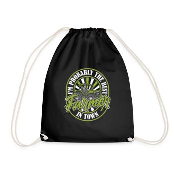 Agriculteur Agriculteur - Sac de sport léger - noir - Devant