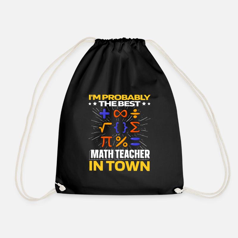 Mathe Mathematik Witzig - Turnbeutel - Schwarz
