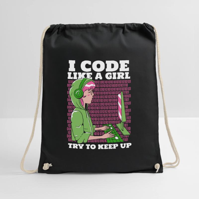 Entwickler Coder Programmierer Turnbeutel