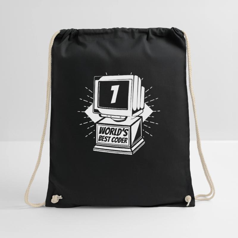 Developer Coder Programmer Worlds Best Coder Drawstring Bag