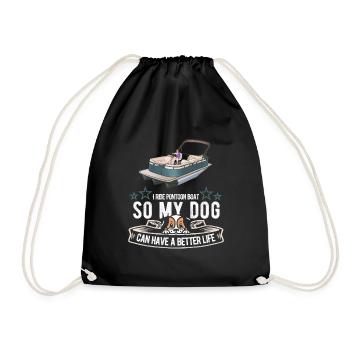 Chien de bateau ponton - Sac de sport léger - noir - Devant