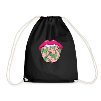 Trex T Rex Dino Langue - Sac de sport léger - noir - Devant