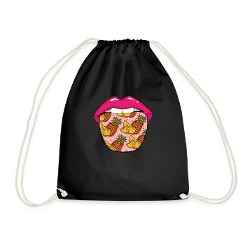 Langue d’ananas - Sac de sport léger - noir - Devant