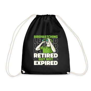 Ornithologues à la retraite - Sac de sport léger - noir - Devant