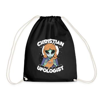 Christ Christianity Extraterrestrial - Drawstring Bag - black - Front