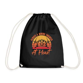Engineer Mining Engineer - Drawstring Bag - black - Front