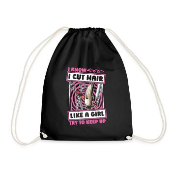 Barbier Barbershop Fille - Sac de sport léger - noir - Devant