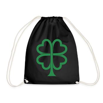 St. Patrick’s Day Gift Shamrock Men, Women, Kids - Drawstring Bag - black - Front