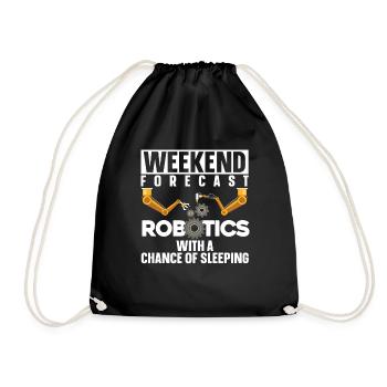 Robotique Ai Robot Drôle - Sac de sport léger - noir - Devant