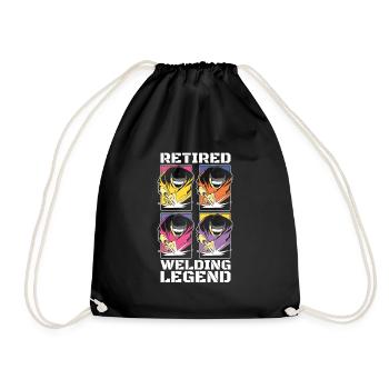 Welder locksmith legend - Drawstring Bag - black - Front