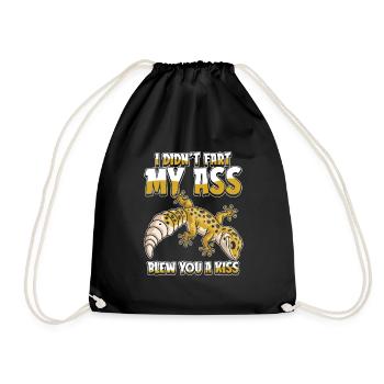 Lézard Gecko - Sac de sport léger - noir - Devant