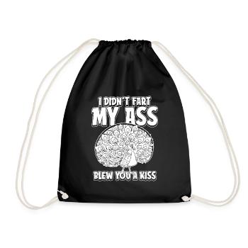 Oiseau paon Je n’ai pas pété mes fesses Je t’ai soufflé un baiser - Sac de sport léger - noir - Devant