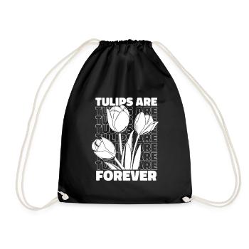Tulpen Tulpen - Turnbeutel - Schwarz - Vorne