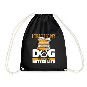 Professeur Chien Pédagogue - Sac de sport léger - noir - Devant