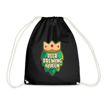 Bière artisanale Bière artisanale Reine de la bière - Sac de sport léger - noir - Devant