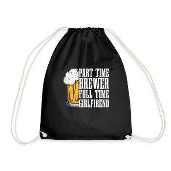 Bière artisanale Bière artisanale Bière Petite amie - Sac de sport léger - noir - Devant
