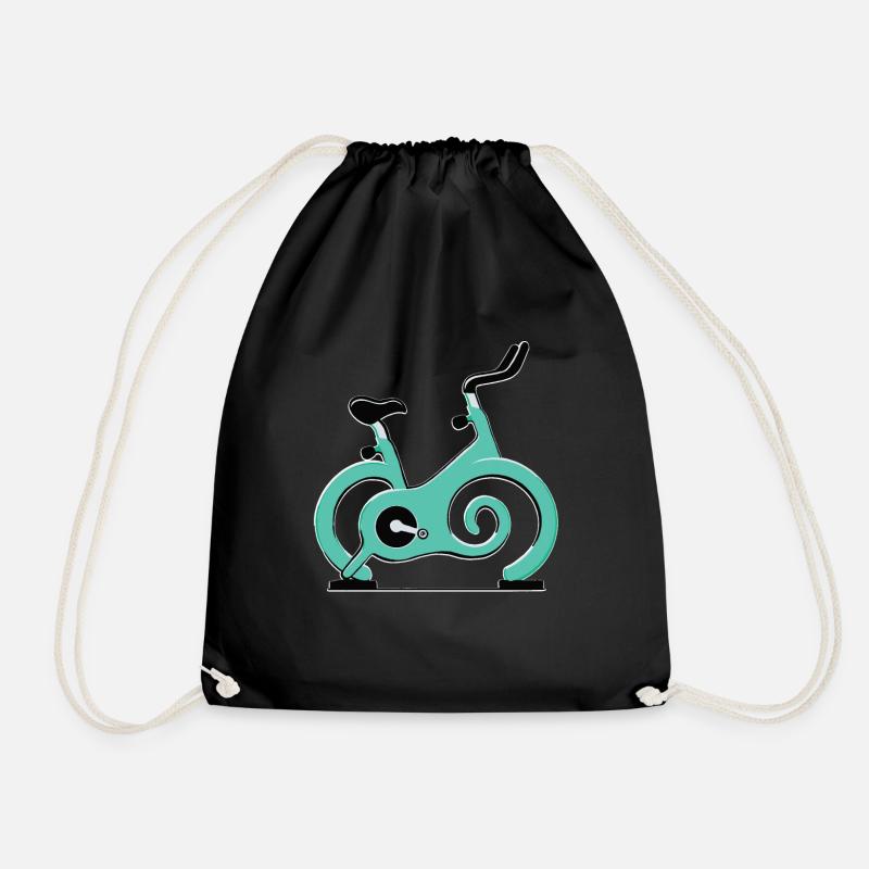 Indoor Cycling - Drawstring Bag - black