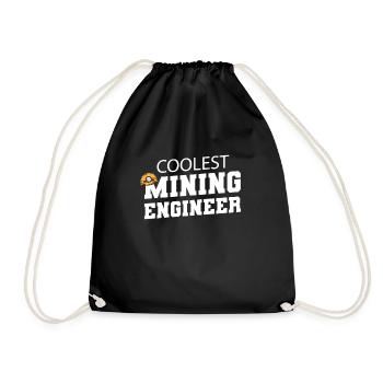 Engineer Mining Engineer - Drawstring Bag - black - Front