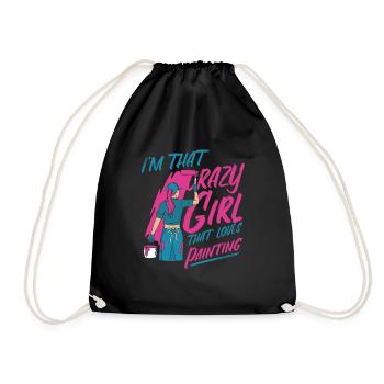 Painter Varnisher Crazy - Drawstring Bag - black - Front