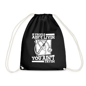 Nurse Night Shift - Drawstring Bag - black - Front
