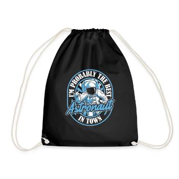 Astronaut Astronaut Cosmonaut Best - Drawstring Bag - black - Front