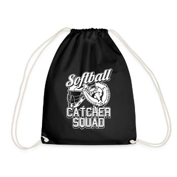 Équipe de softball - Sac de sport léger - noir - Devant