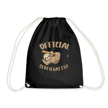 Raquette paresseuse Baseball paresseux - Sac de sport léger - noir - Devant