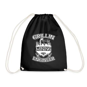 Mines d’or Mines d’or Grillades minières d’or - Sac de sport léger - noir - Devant