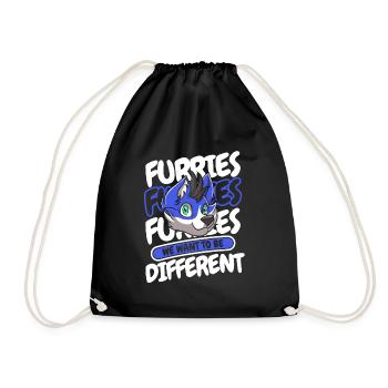 Furry Fandom Fursuits Drôle - Sac de sport léger - noir - Devant