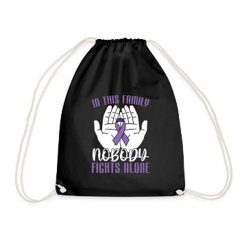 Fibromyalgia Rheumatism Family - Drawstring Bag - black - Front