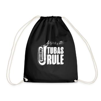 Fanfarenzug Tuba Regel - Turnbeutel - Schwarz - Vorne