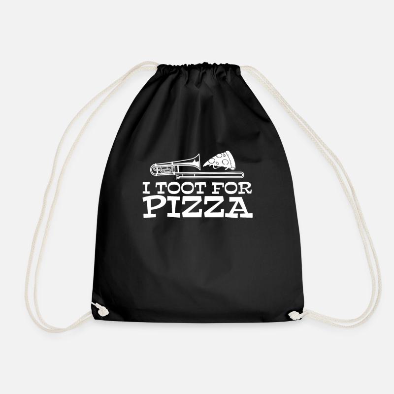 Spielmannszug Posaune Pizza Blaskapelle Posaune - Turnbeutel - Schwarz