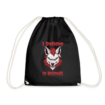 Furry Fandom Fursuits Cool - Turnbeutel - Schwarz - Vorne