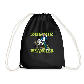 Zombie Halloween Cowboy - Turnbeutel - Schwarz - Vorne