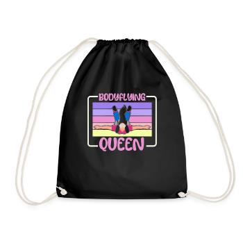 Reine du parachutisme intérieur - Sac de sport léger - noir - Devant