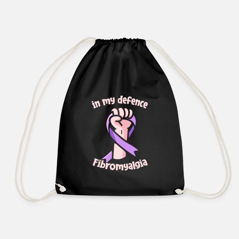 Fibromyalgie Rheuma Niedlich - Turnbeutel - Schwarz