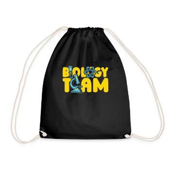 Biology Biologist Team - Drawstring Bag - black - Front
