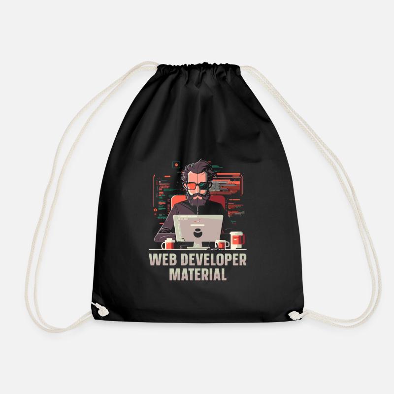 Web Entwickler Webdeveloper Cool - Turnbeutel - Schwarz