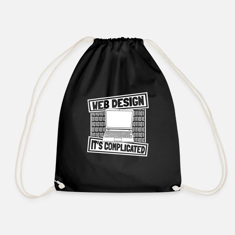 Web Developer Web Developer - Drawstring Bag - black