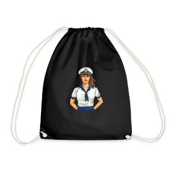 Sailing Sailors Sailboat Sailboat Women - Drawstring Bag - black - Front