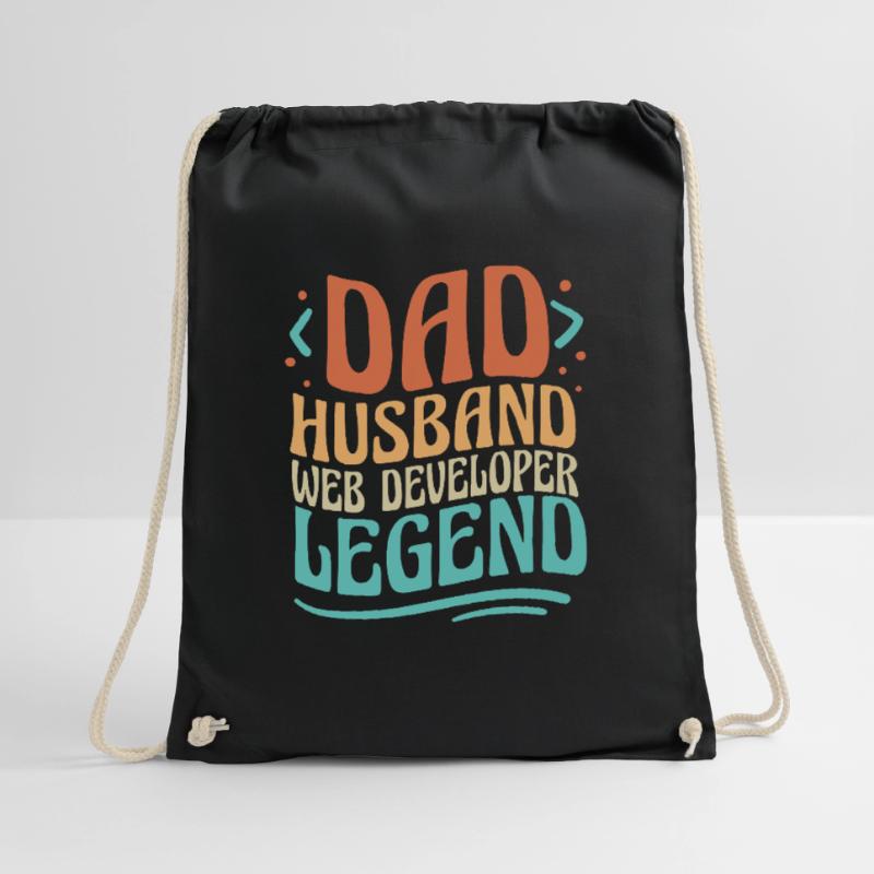 Web Developer Web Developer Father Drawstring Bag