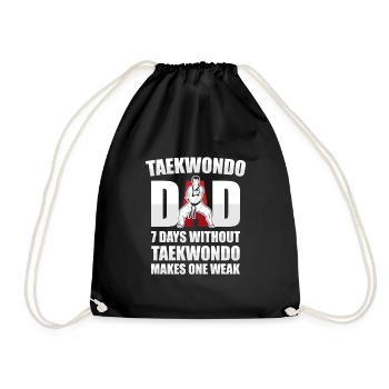 Taekwondo Père Taekwondo - Sac de sport léger - noir - Devant