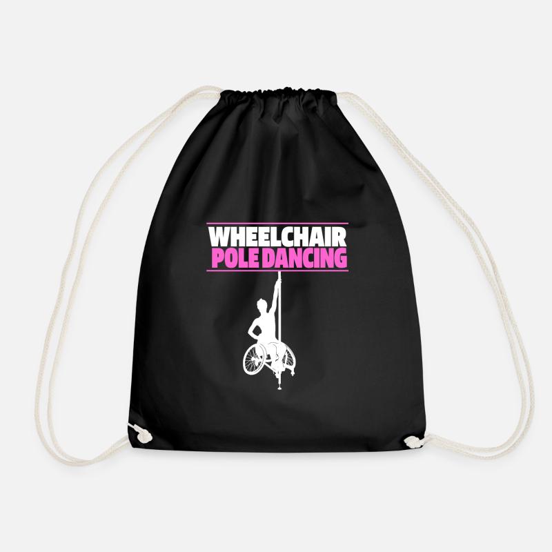 Pole Dancing Rollstuhl - Turnbeutel - Schwarz