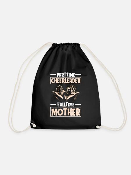 Mom Mutter Cheerleader - Turnbeutel - Schwarz