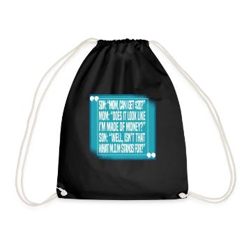 Maman Mère Drôle - Sac de sport léger - noir - Devant